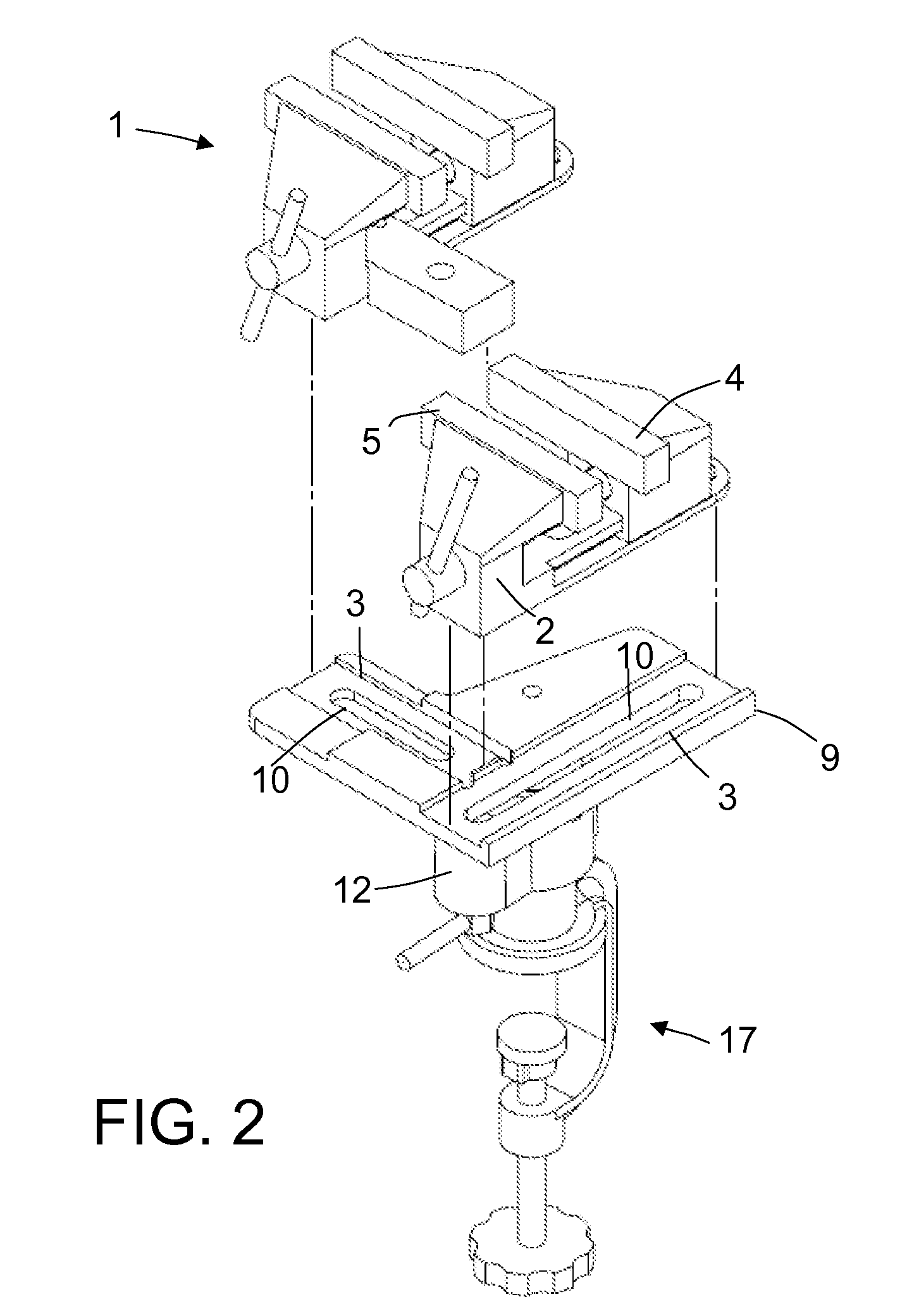 Multiple vise system