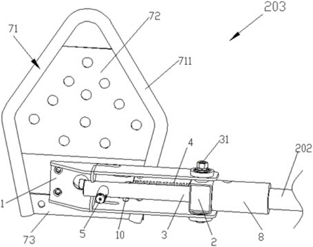 Throwing lever anti-collision device, throwing lever assembly and anti-collision gate