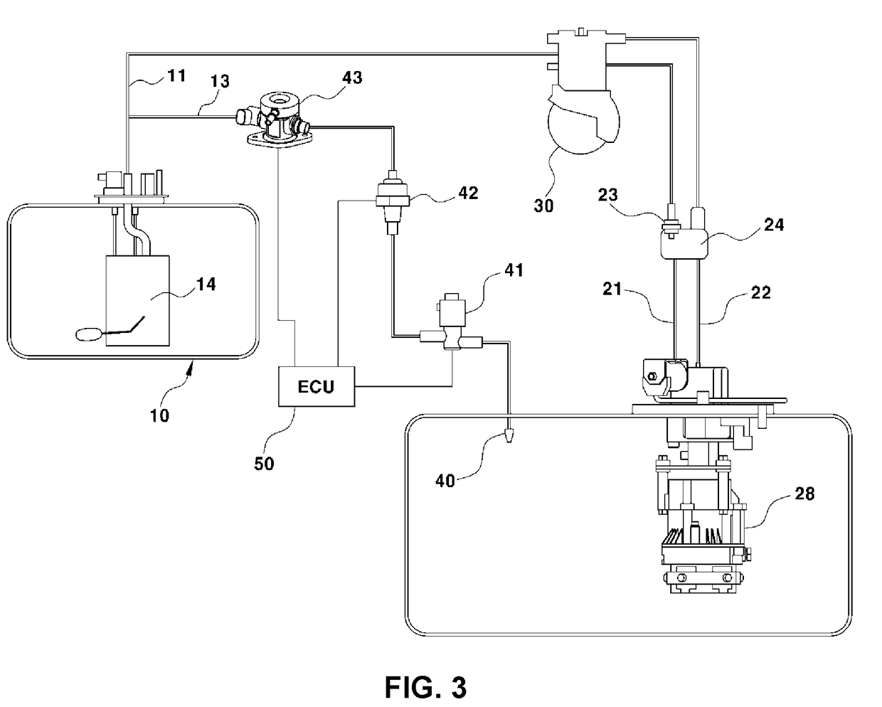 LPG filling system of bi-fuel vehicle