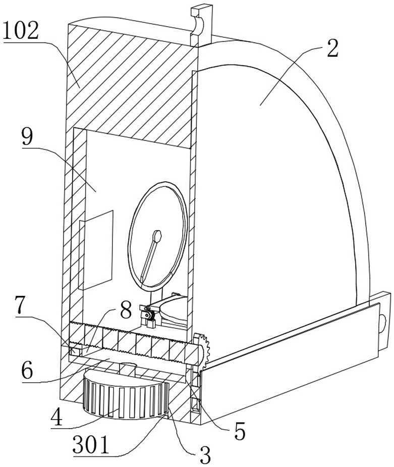 Automobile instrument mechanism for new energy automobile