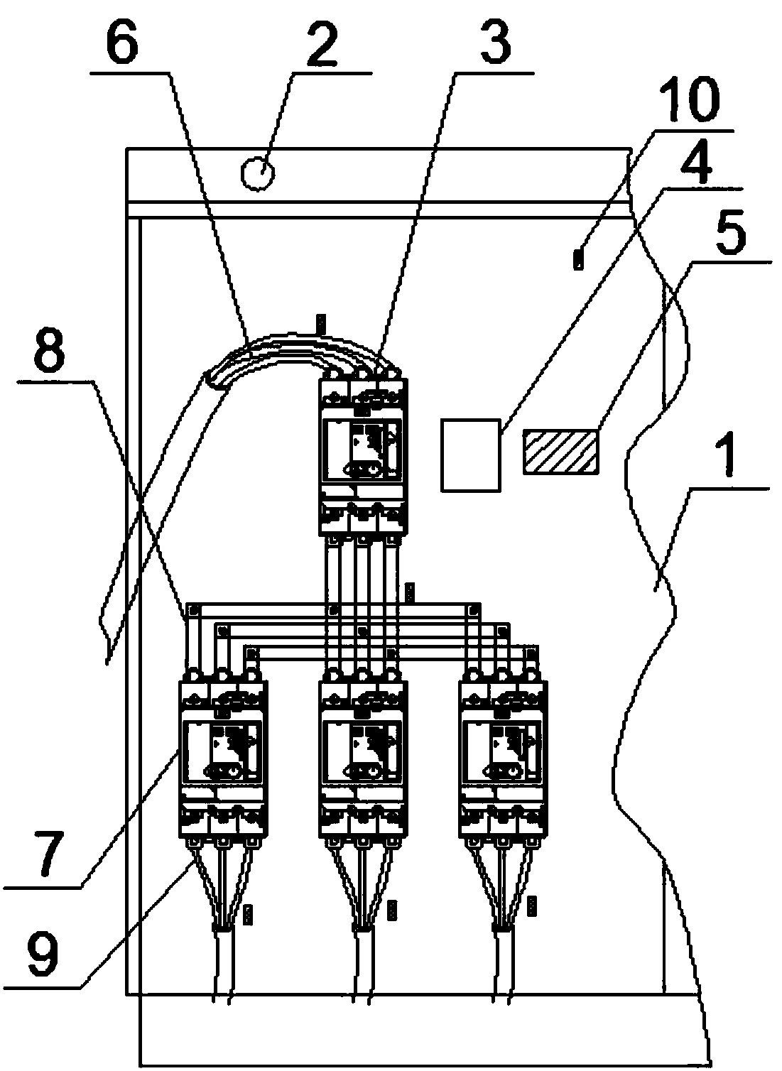 Temperature protection system for power distribution cabinet