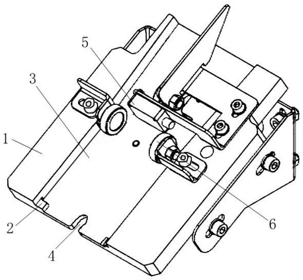 Hook and label plate penetrating-connecting system