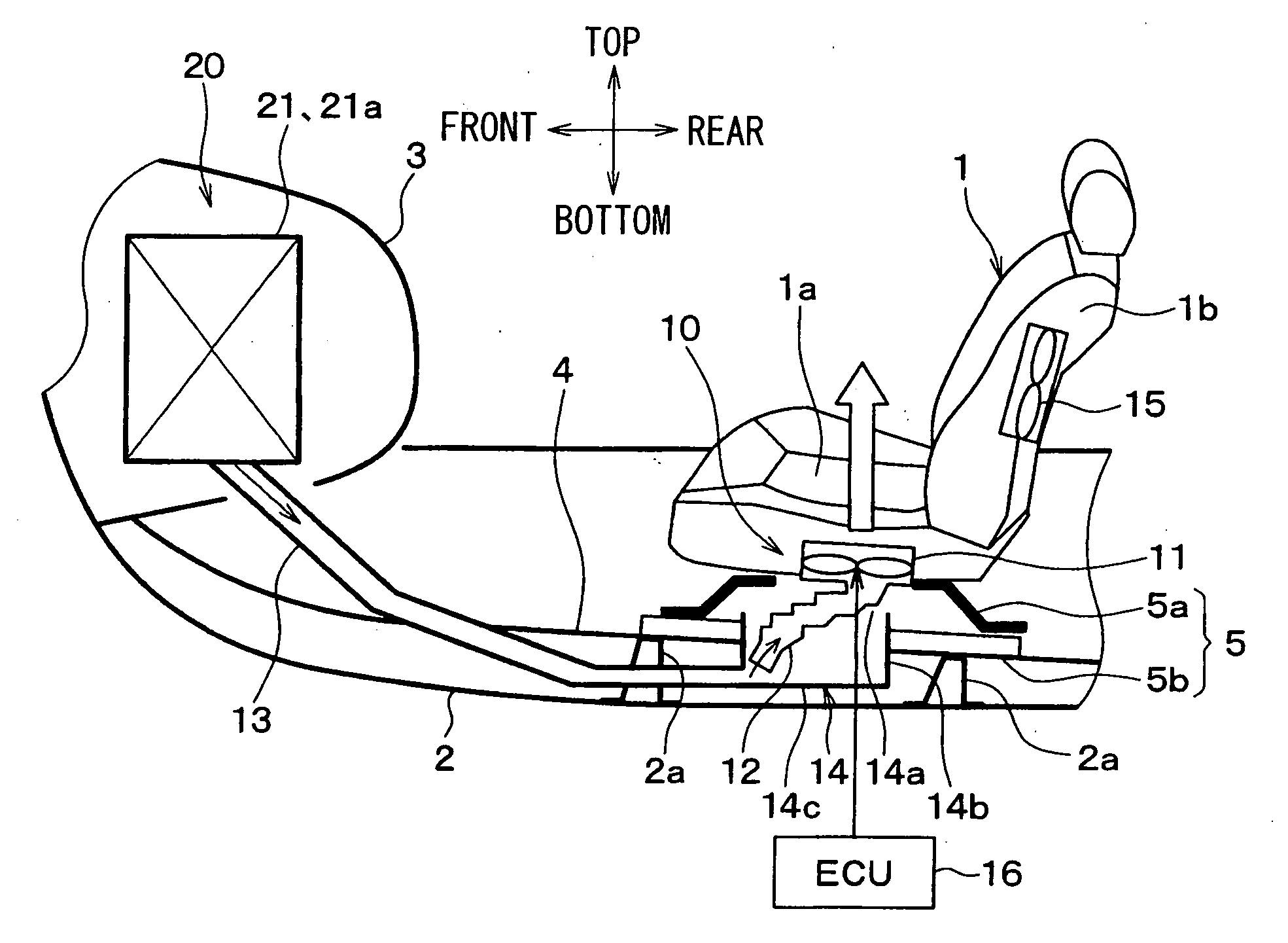 Vehicular seat air-conditioning system