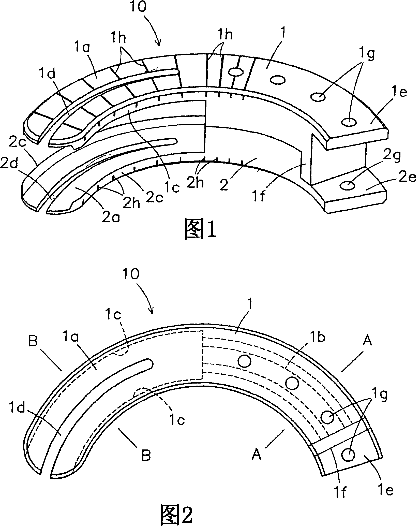 Artificial intervertebral disk insertion jig, jig set, and artificial intervertebral disk