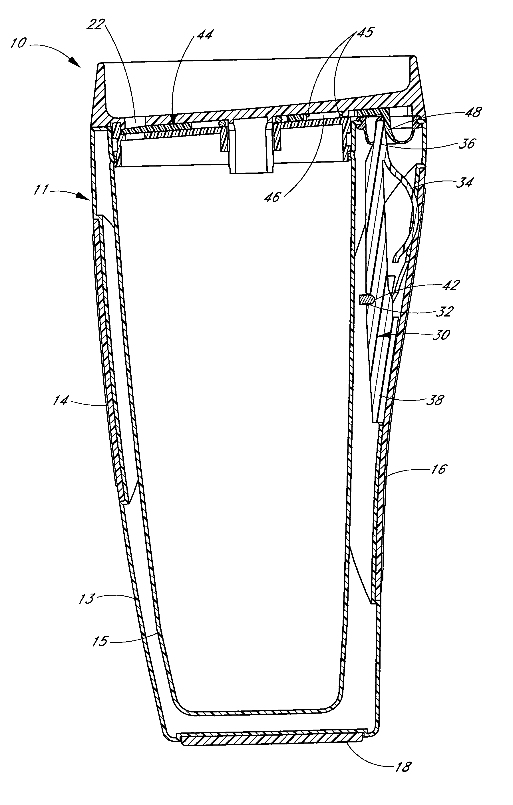 Beverage container having a squeeze-actuated self-sealing valve