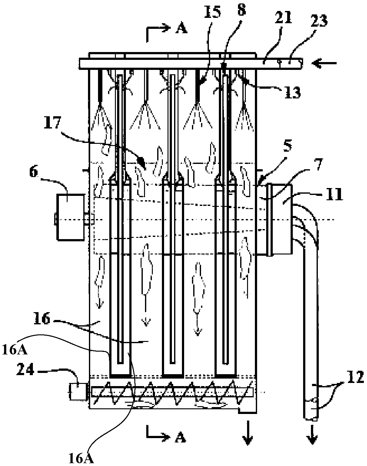 A device for filtering fiber suspensions