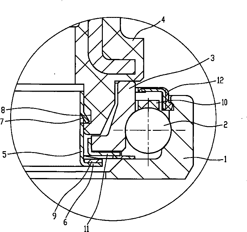 Spine clamp-spring connected clutch release bearing