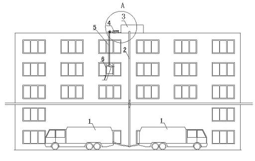 High-rise fire accident rescue system