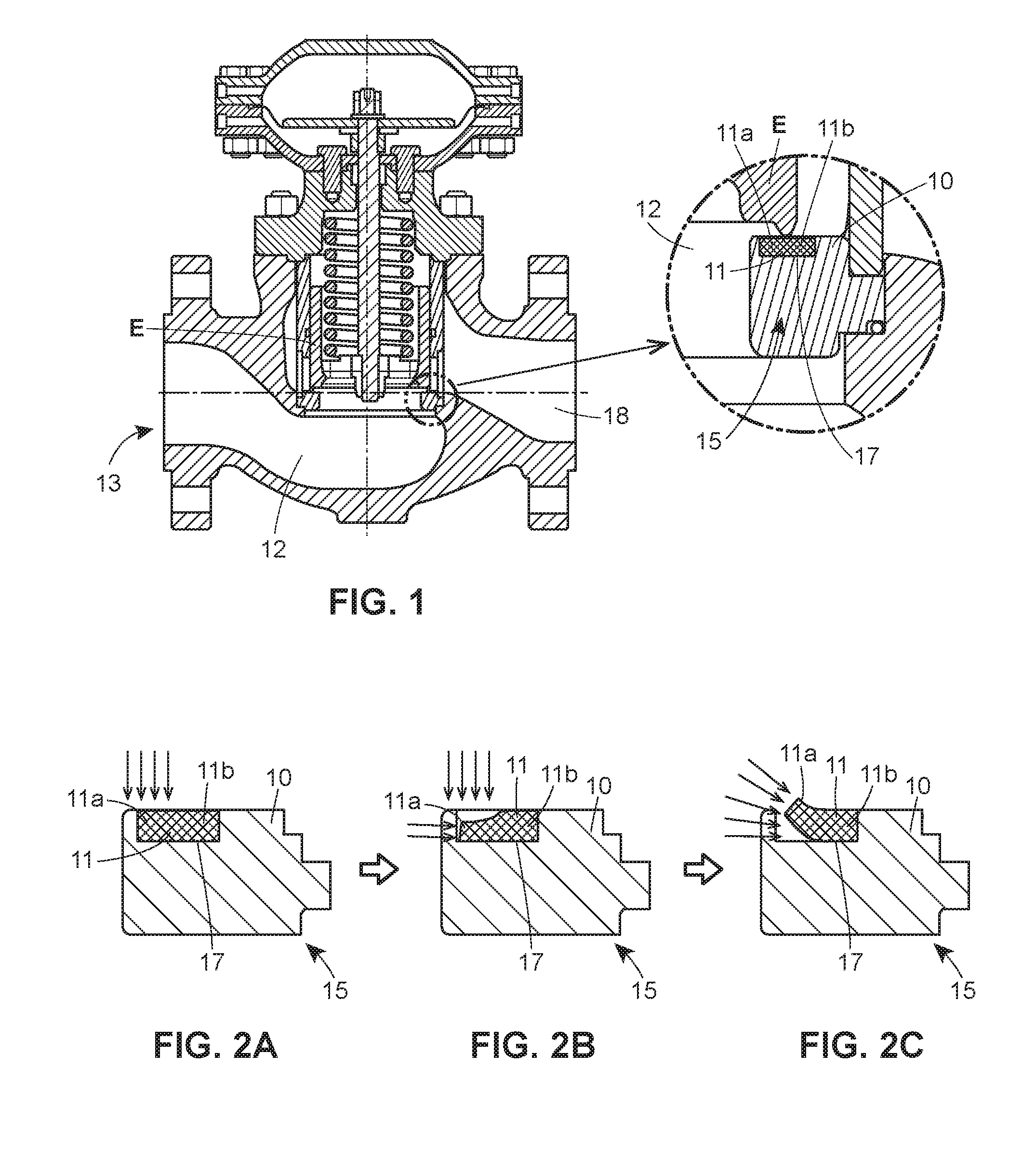 Valve seat, sealing gasket and pressure valve