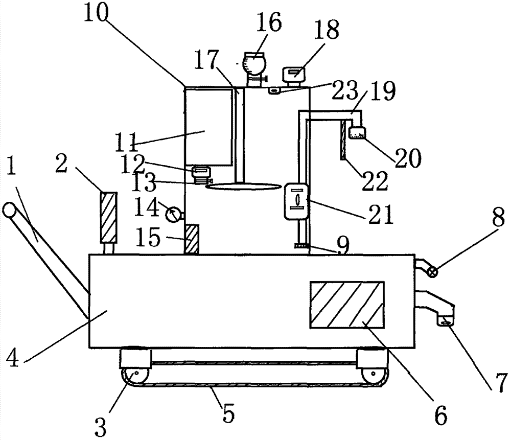 Simple agricultural spraying device