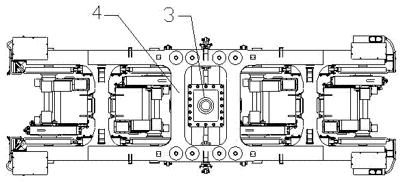 Single-unit eight-axle electric transmission shunting diesel locomotive