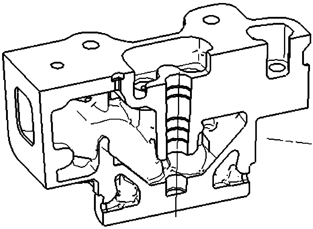 Cold iron, sand core designing method for conveniently storing cold iron and cold iron storing method