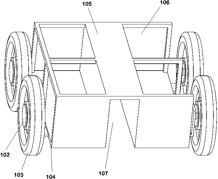 Modularization desert tree planting robot