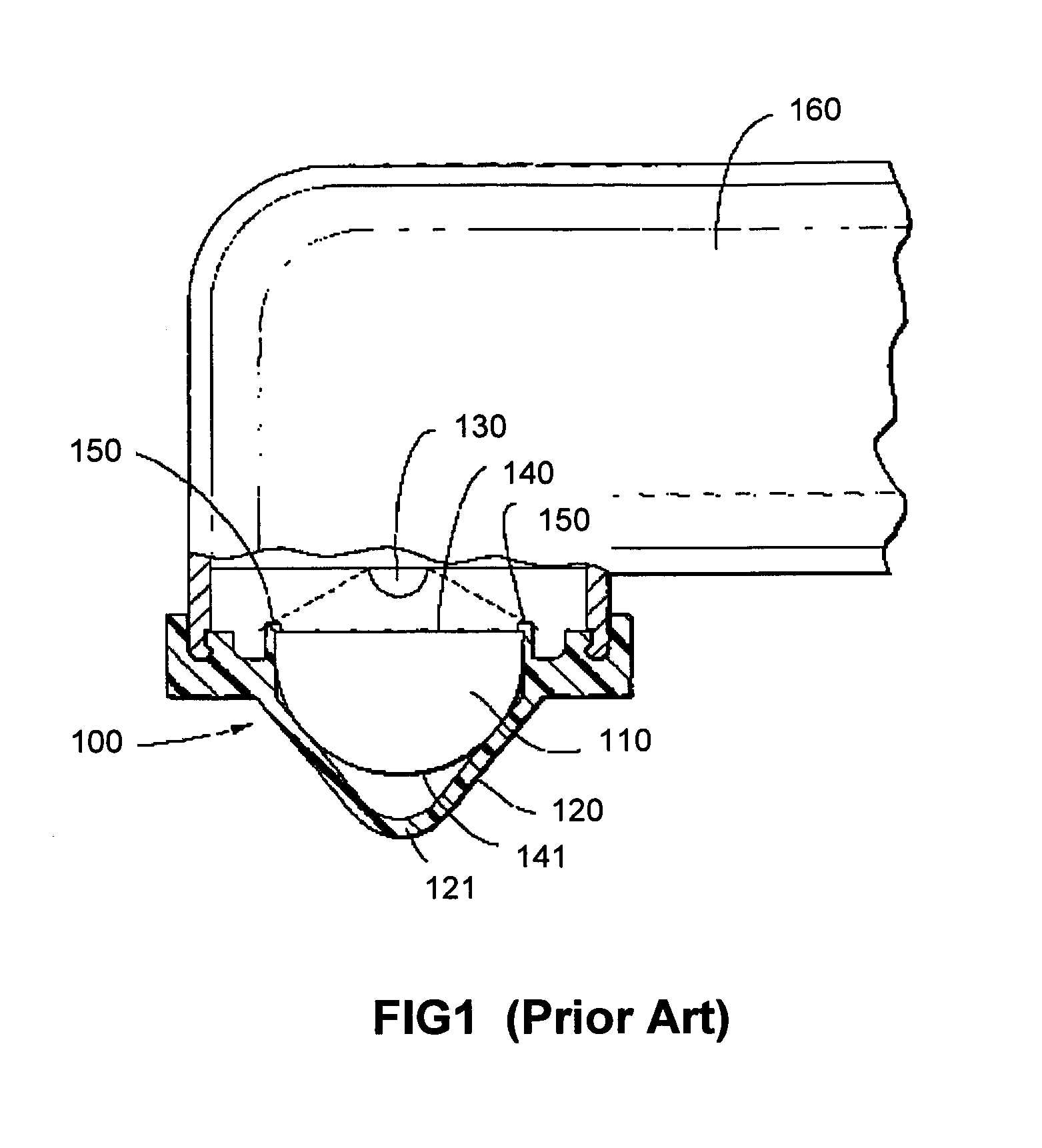 LED curing light having fresnel lenses