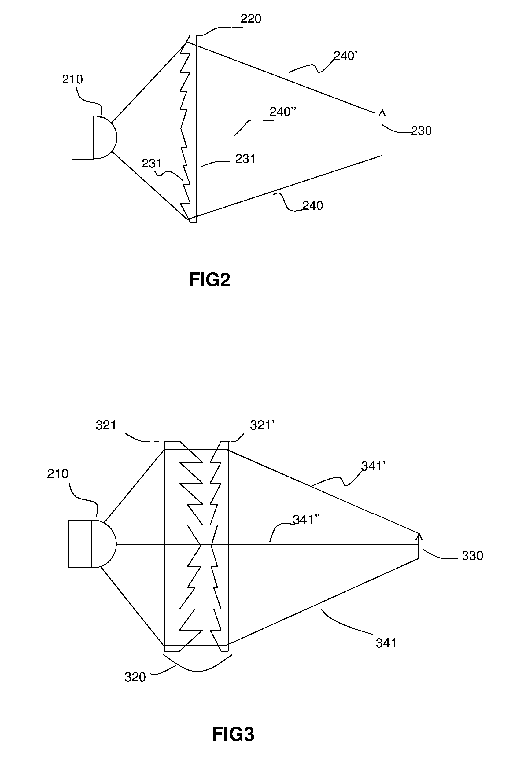 LED curing light having fresnel lenses