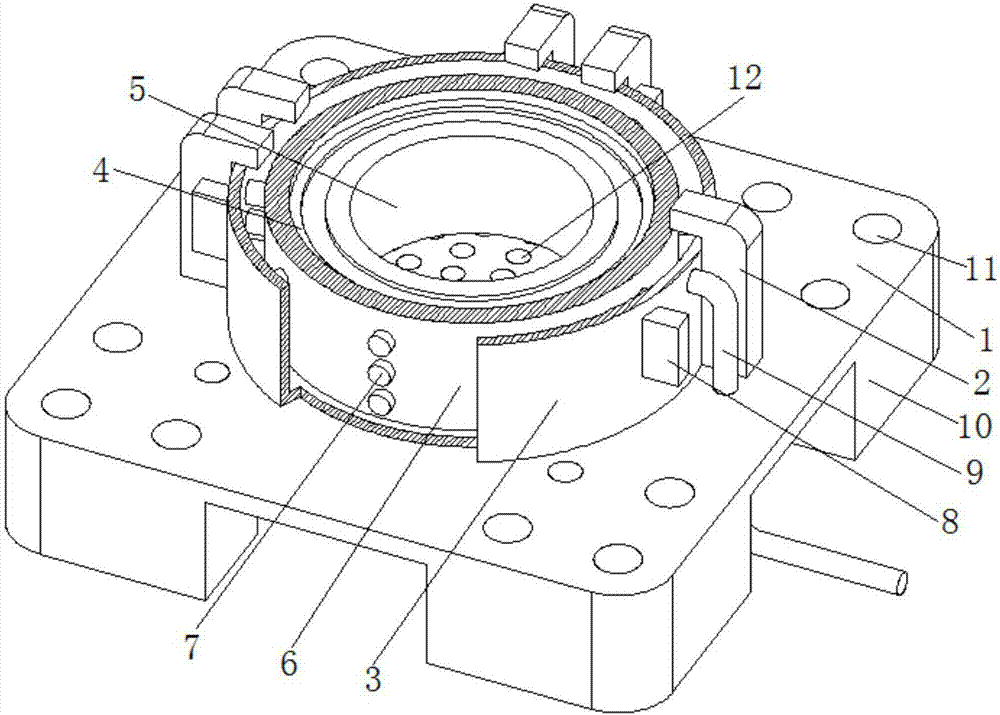 Nano abrasion-resistant high polymer material bearing cooling device