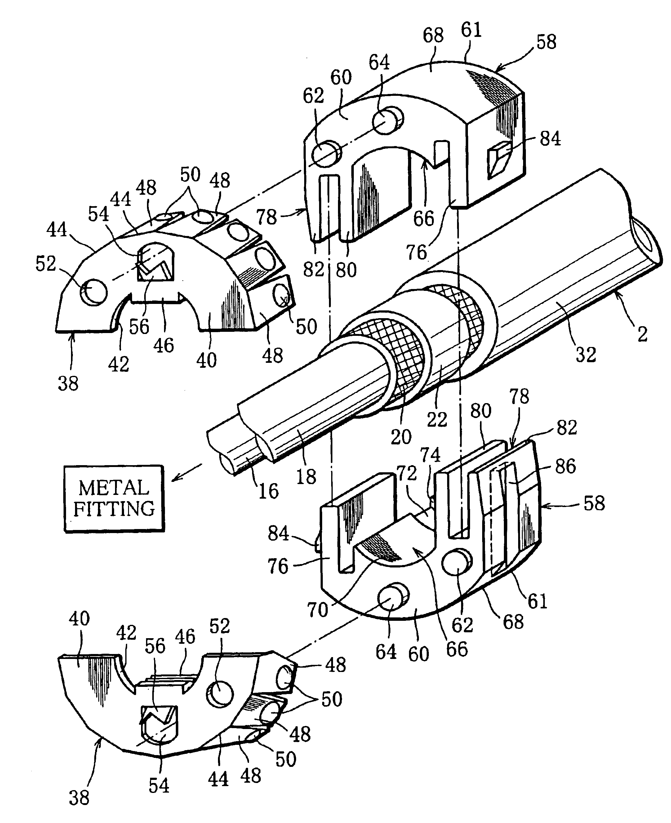 Shield electric cable connector