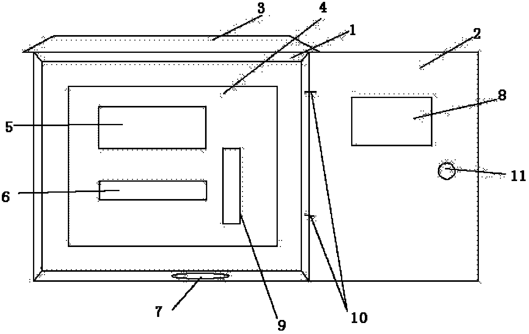 Arrangement box for outdoor intelligent distribution and transformation terminal