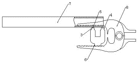 Two-purpose aluminum pipe hanging tool