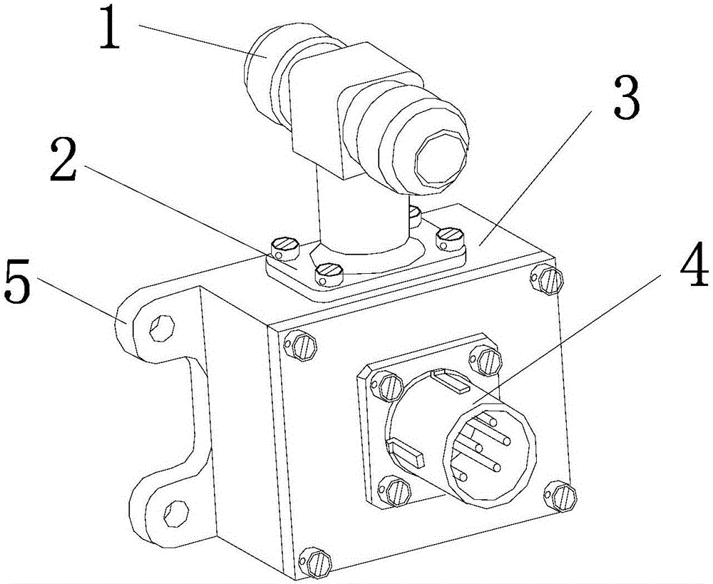 Platinum resistor type temperature sensor for hydraulic system and using method thereof