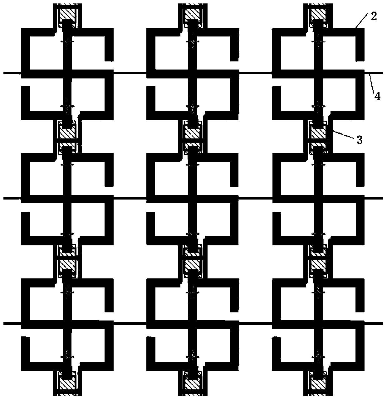 Flexible electromagnetic scattering regulation and control structure and manufacturing method thereof