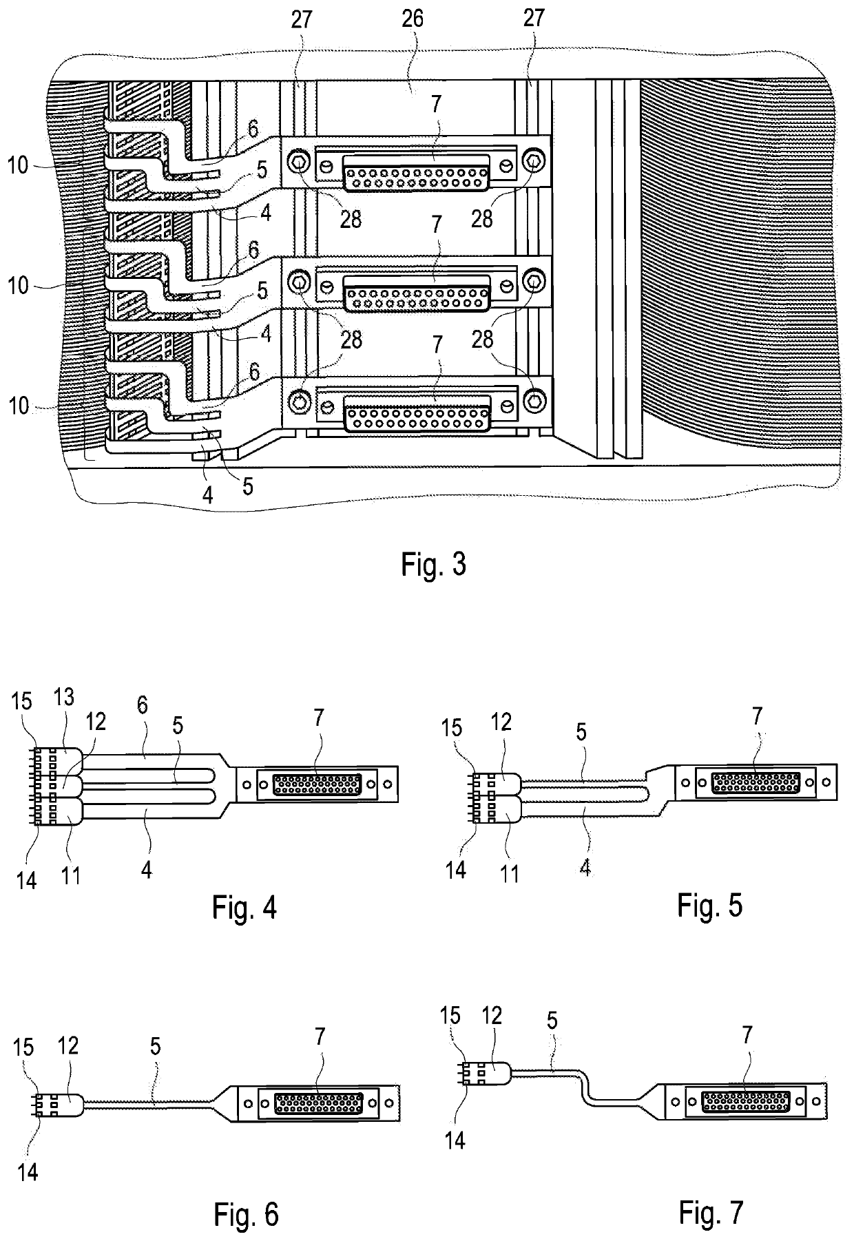 Electrical connector for fuel cell stack voltage monitoring