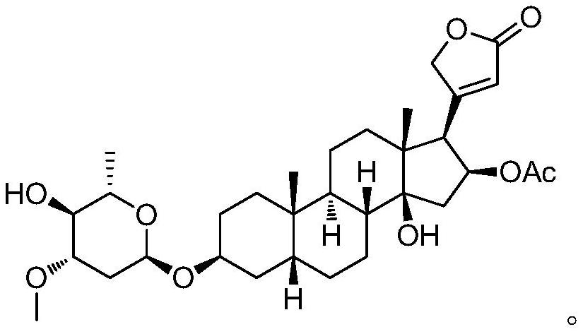 Oleandrin derivative and preparation method, pharmaceutical composition and use thereof