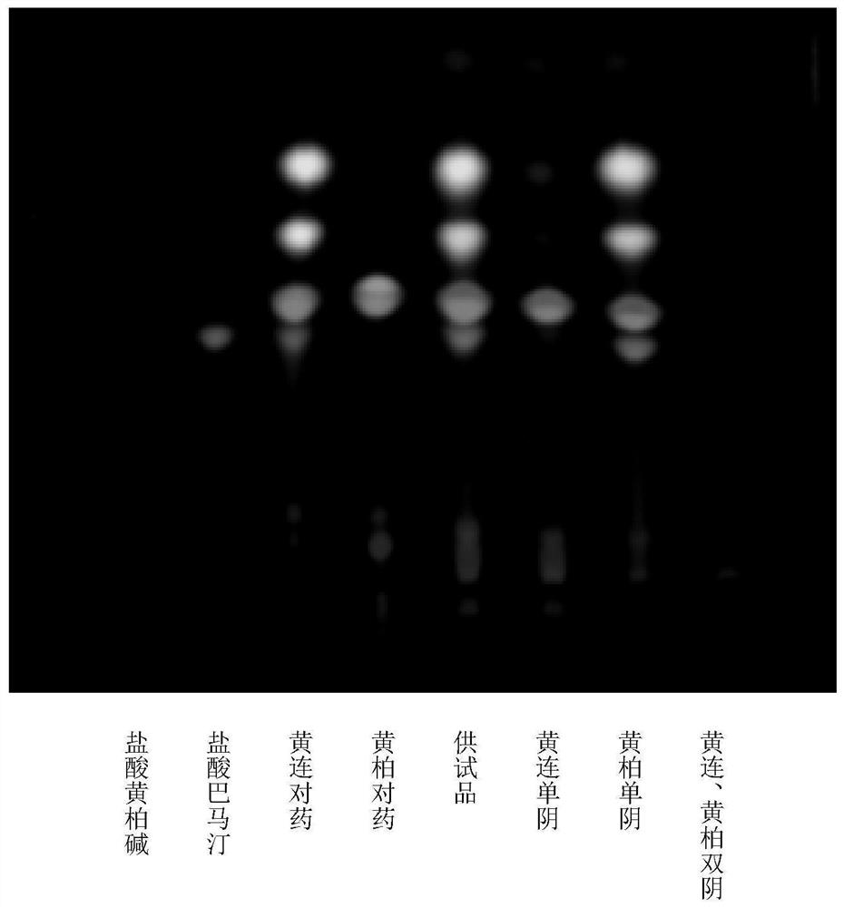 Method for simultaneously identifying components of rhizoma coptidis and cortex phellodendri and application of method