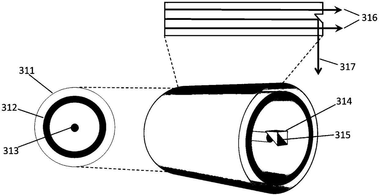 Optical energy and optical signal transceiving and processing system based on single optical fiber integrated optical cable