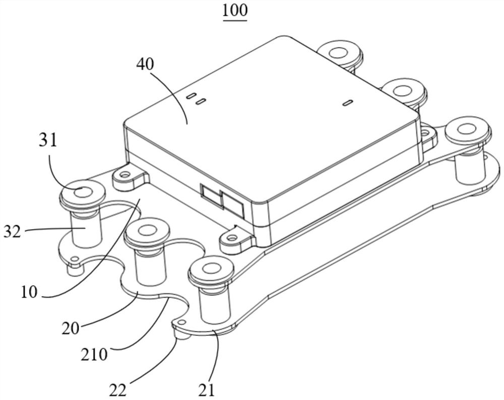 Damping platform and unmanned aerial vehicle