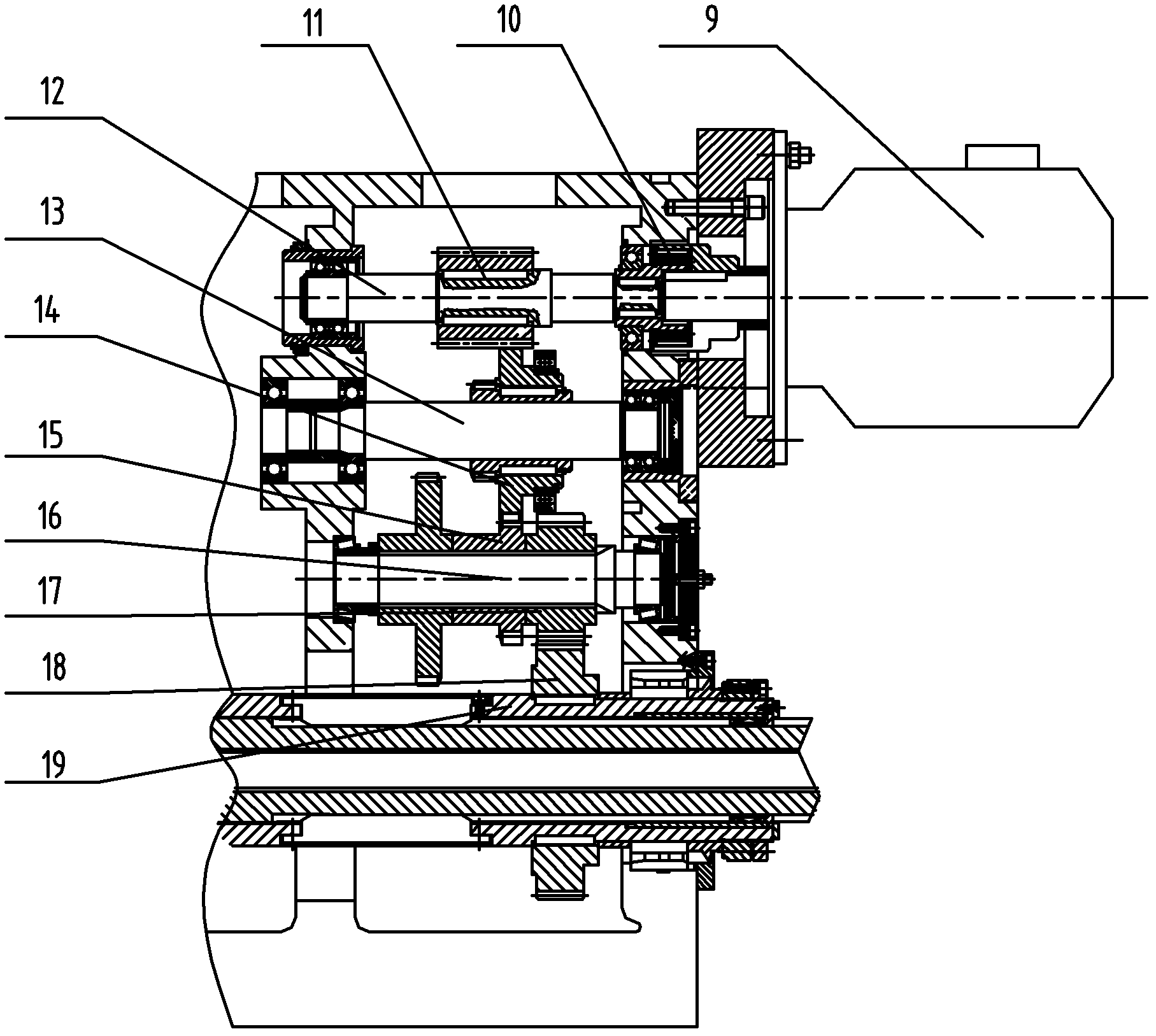 Automatic horizontal boring and milling machine