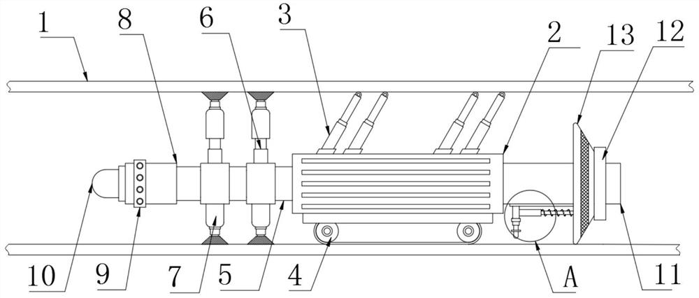 Central air conditioner internal pipeline cleaning robot based on smart city construction