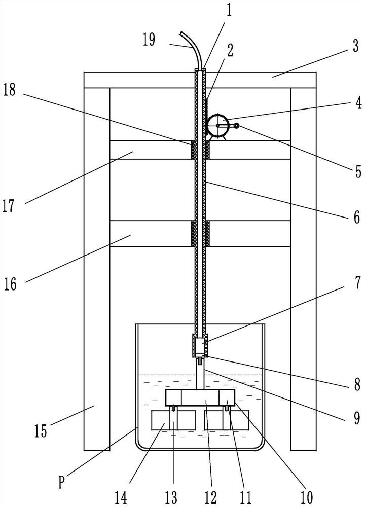 Submersible stirring device