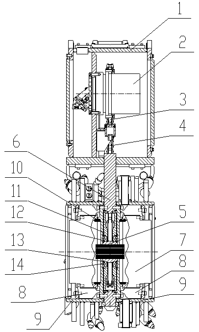 A double wheel groove milling machine transmission box