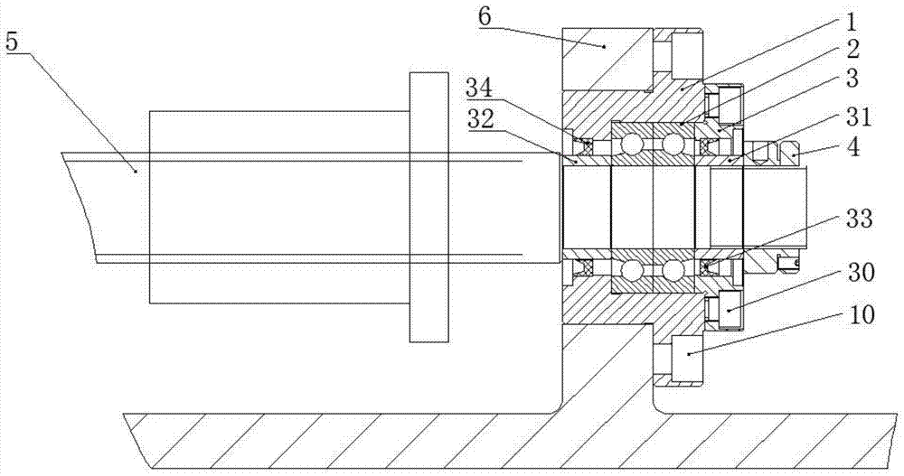 Integral bearing mechanism for ball screw