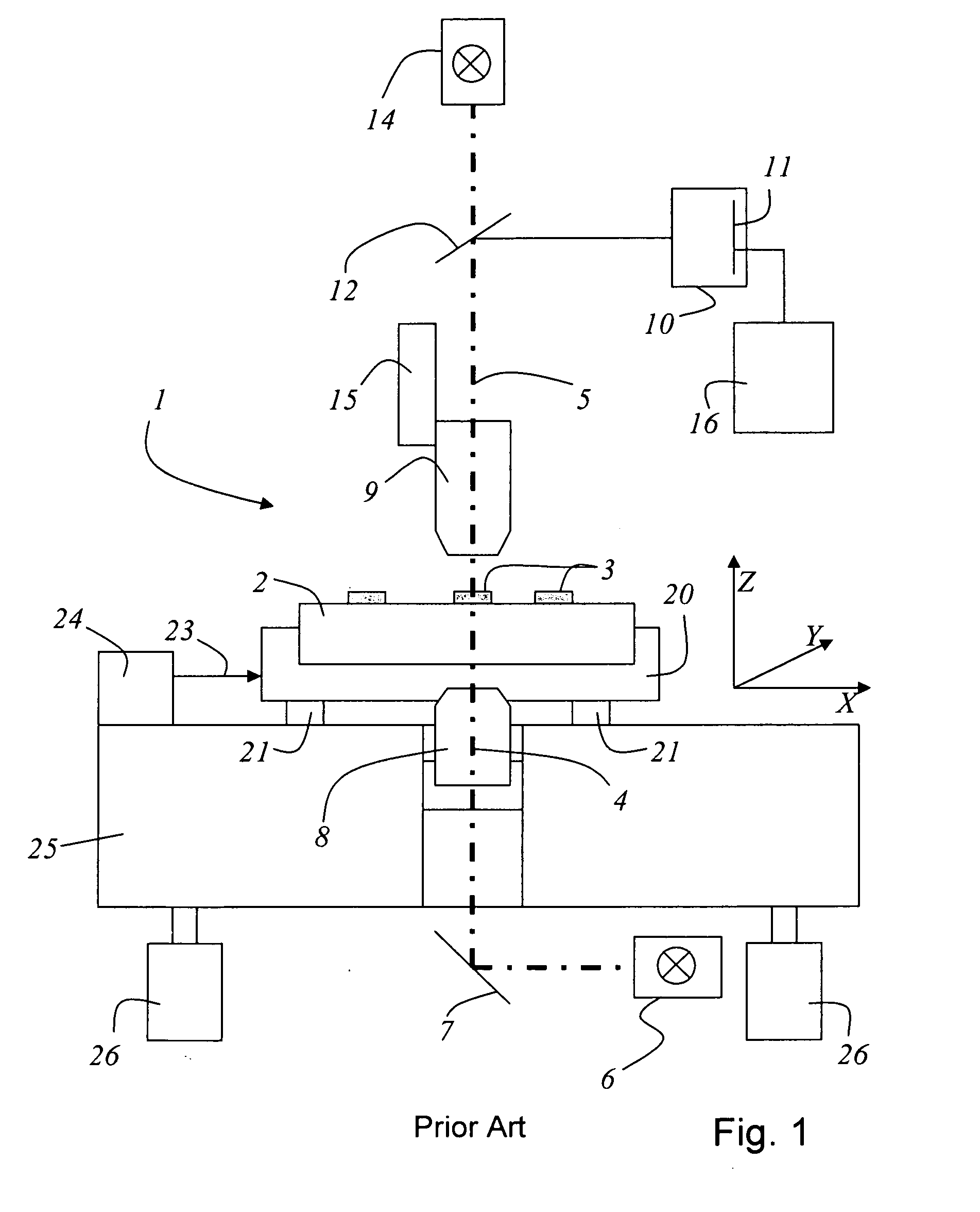 Method for determining positions of structures on a substrate