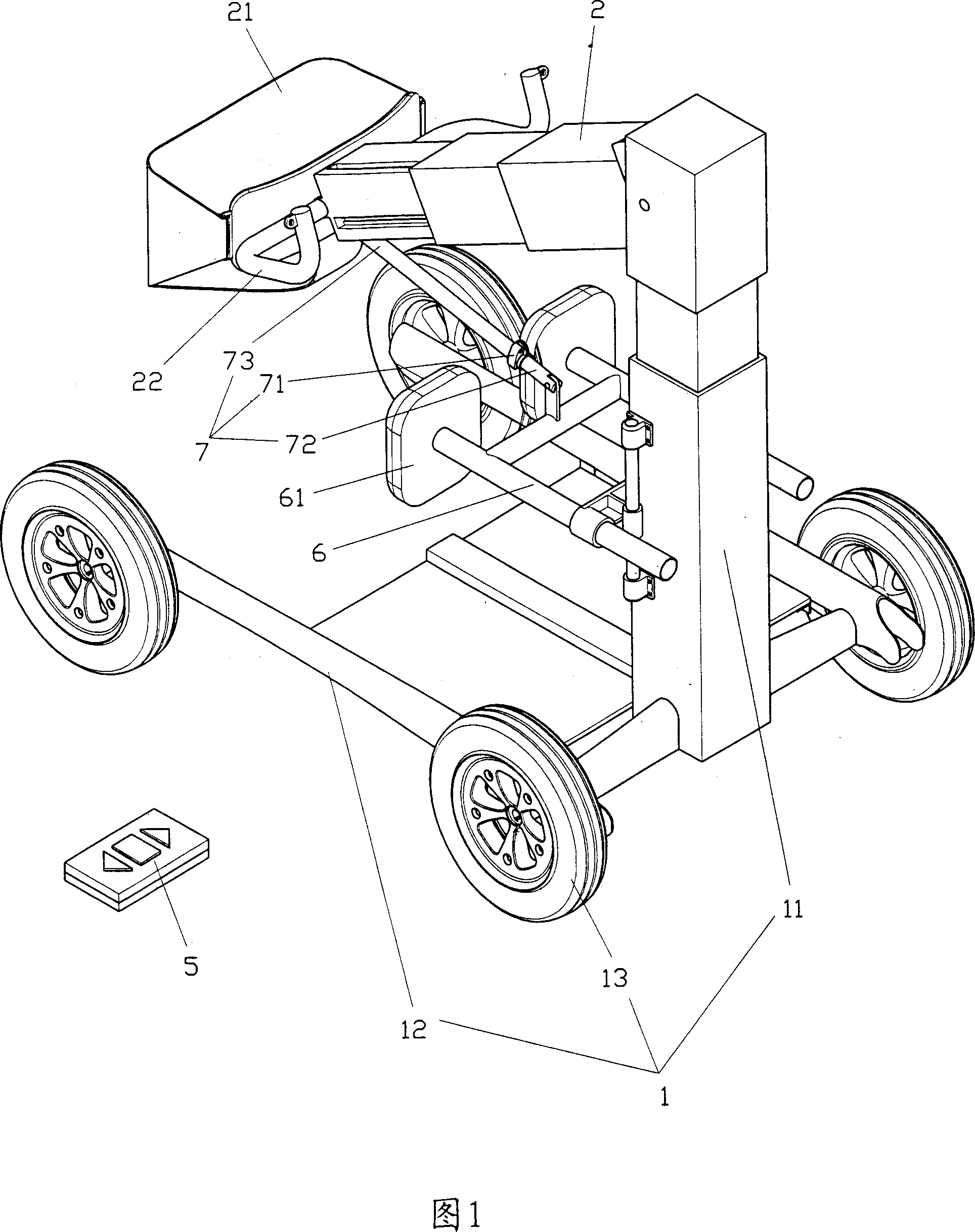 Electric auxiliary standing frame