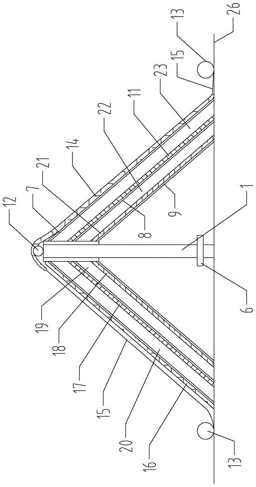 Pressing plate type greenhouse framework and light and stable solar greenhouse