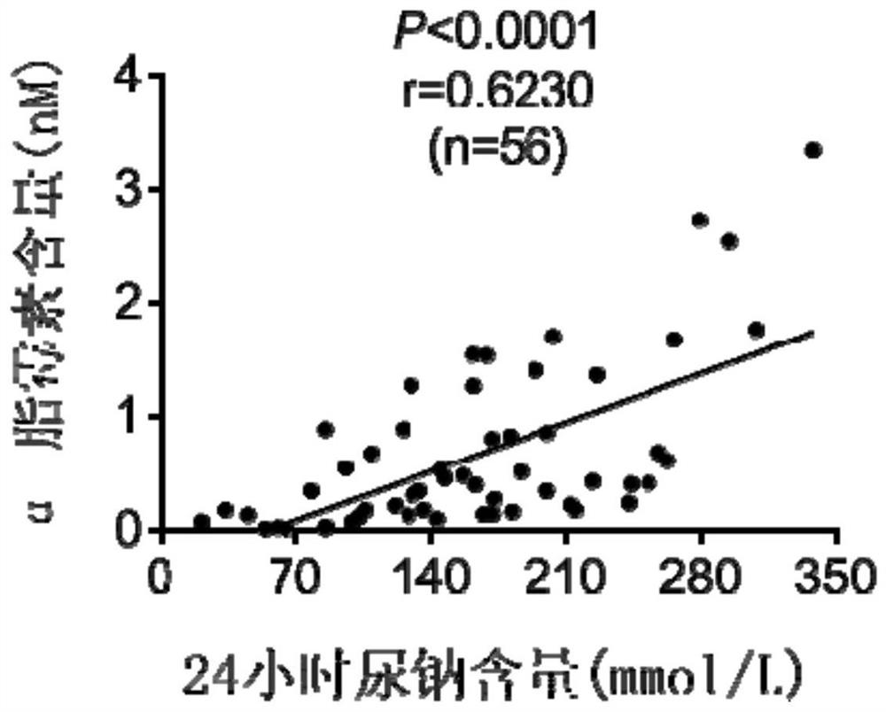 Application of alpha-lipomycin as marker for detecting and diagnosing hypertension to prepare corresponding detection tool