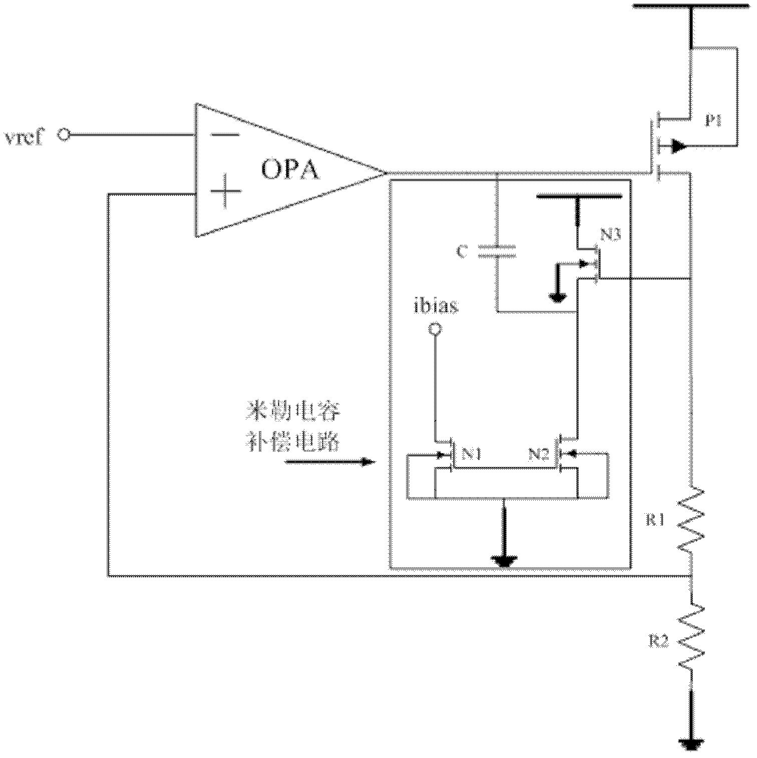 Loop circuit compensating circuit