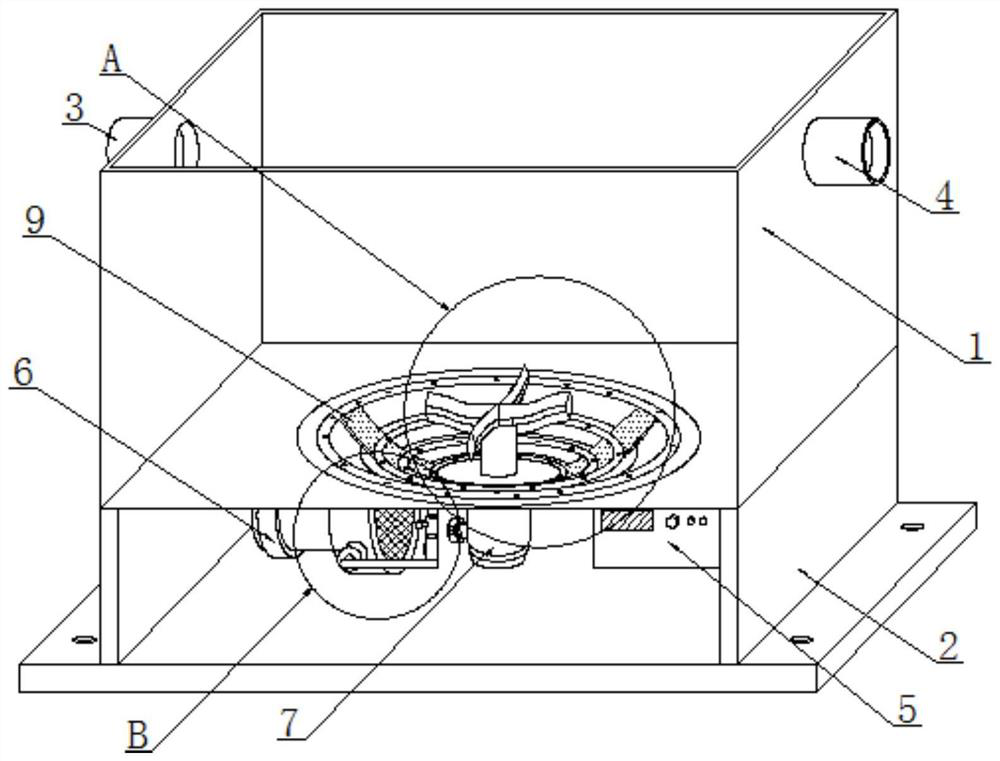 Aeration device for sewage treatment