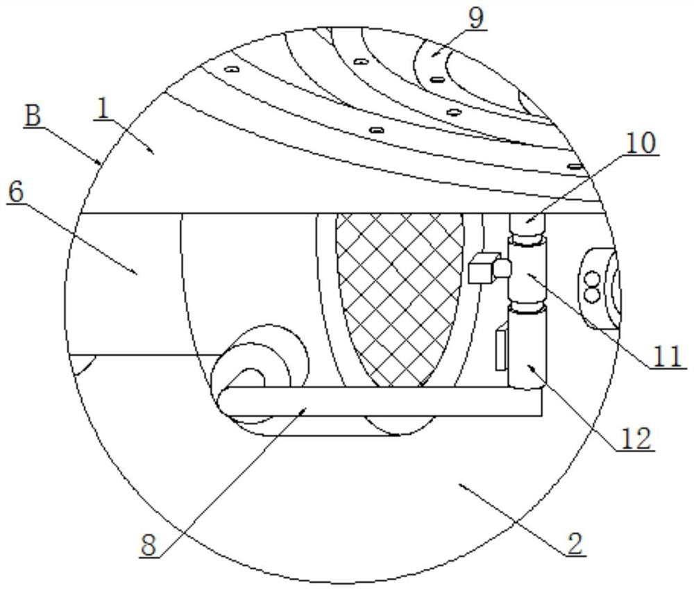 Aeration device for sewage treatment