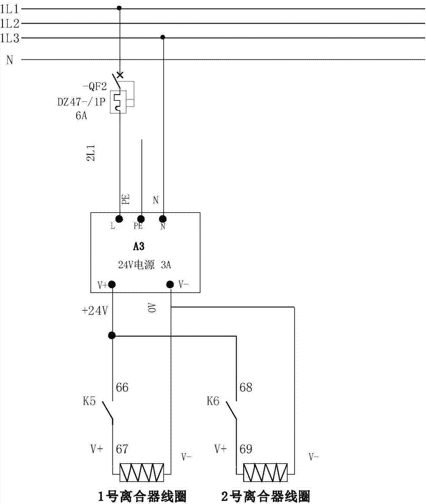 Cable divider double-disc automatic take-up device