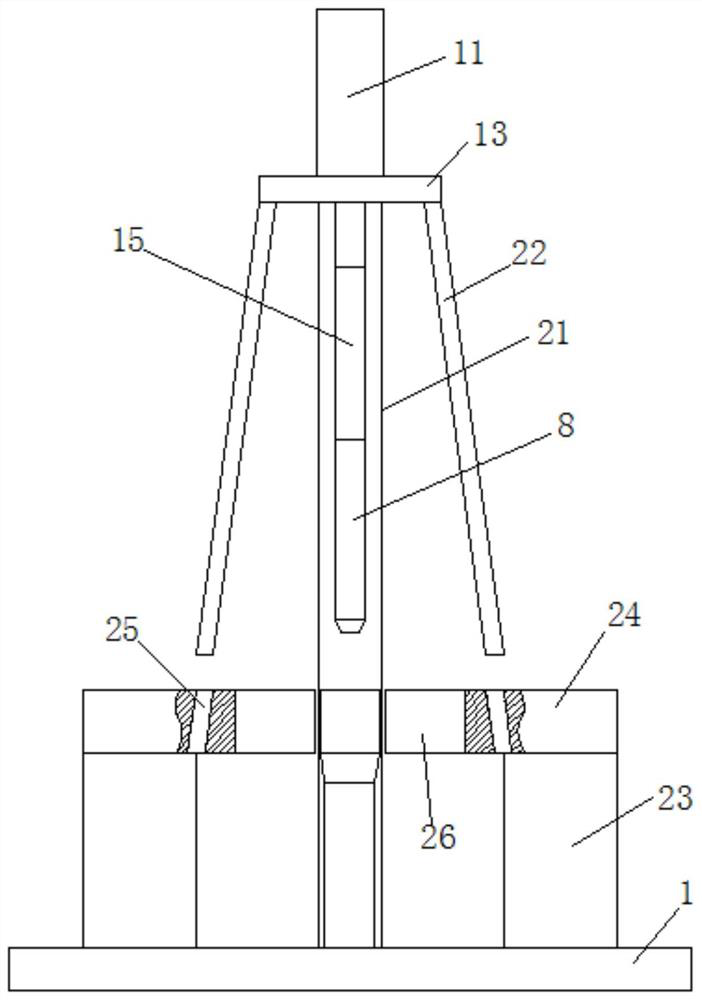 A special stamping device for spectacle tube processing and its use method