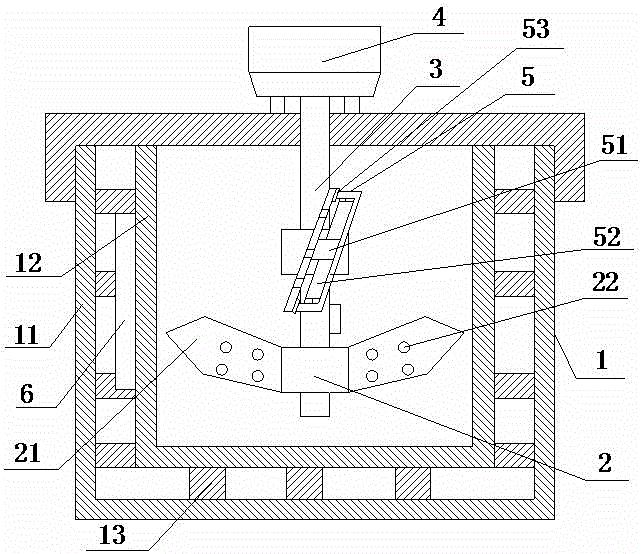 Textile sizing agent stirring device