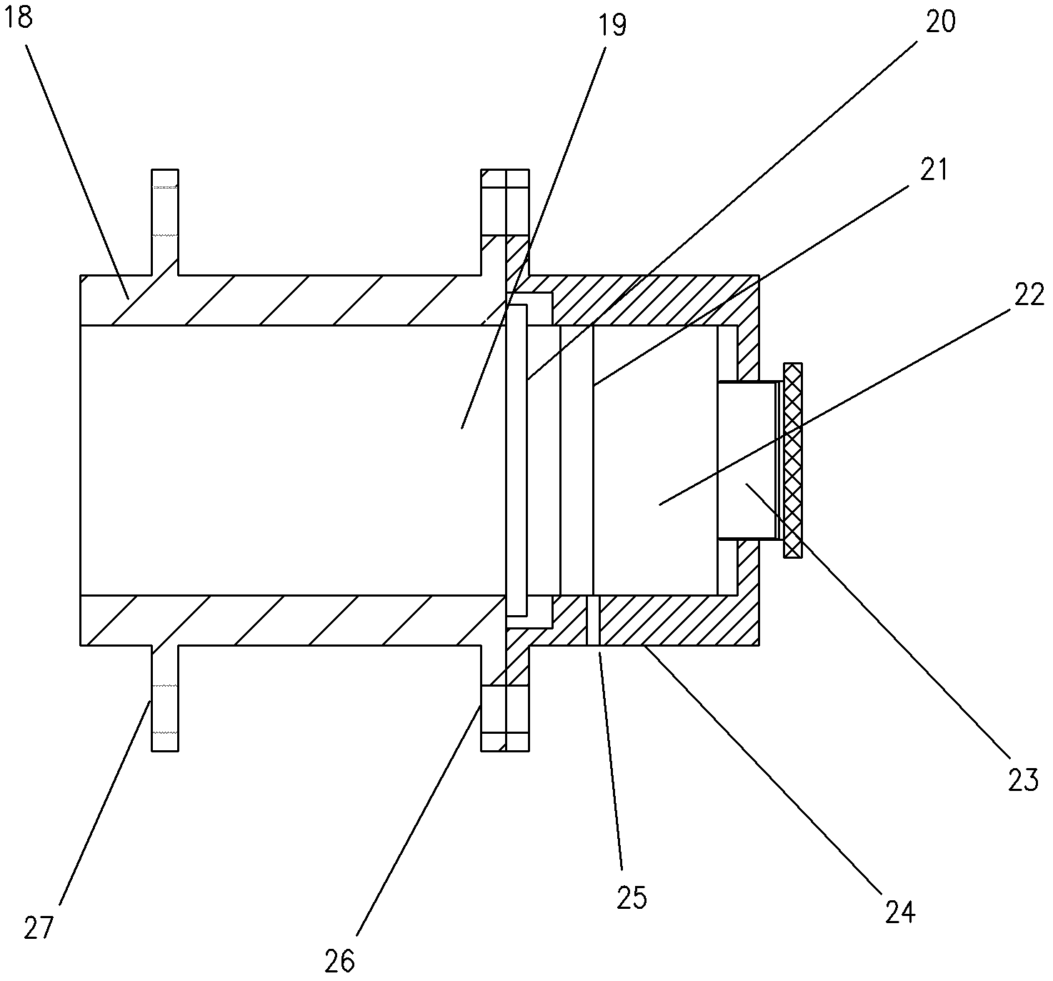 Concrete collapsed slump on-line monitoring method and detection device