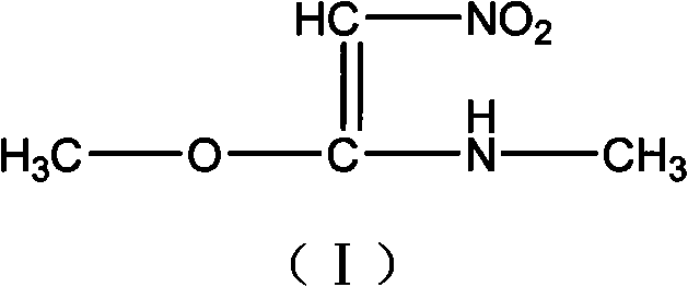 Process for synthesizing 1- methylamino-1-methoxy-2-nitroethylene