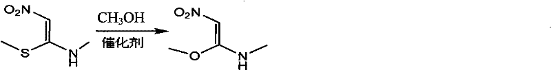 Process for synthesizing 1- methylamino-1-methoxy-2-nitroethylene