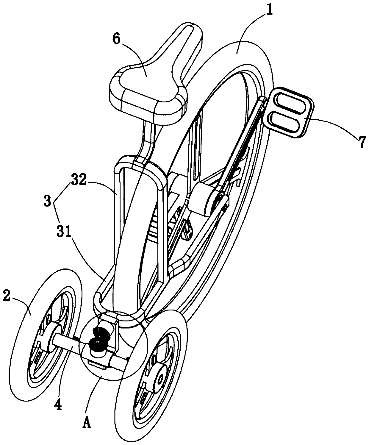 Automatic steering bicycle