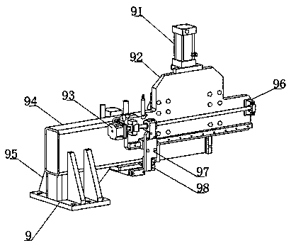 Aluminum template length laser detection device